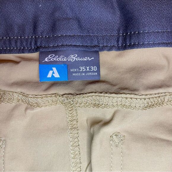 Eddie Bauer First Ascent Pants 35x30 Tan Beige | Performance Tech Hike Camping - Picture 3 of 3